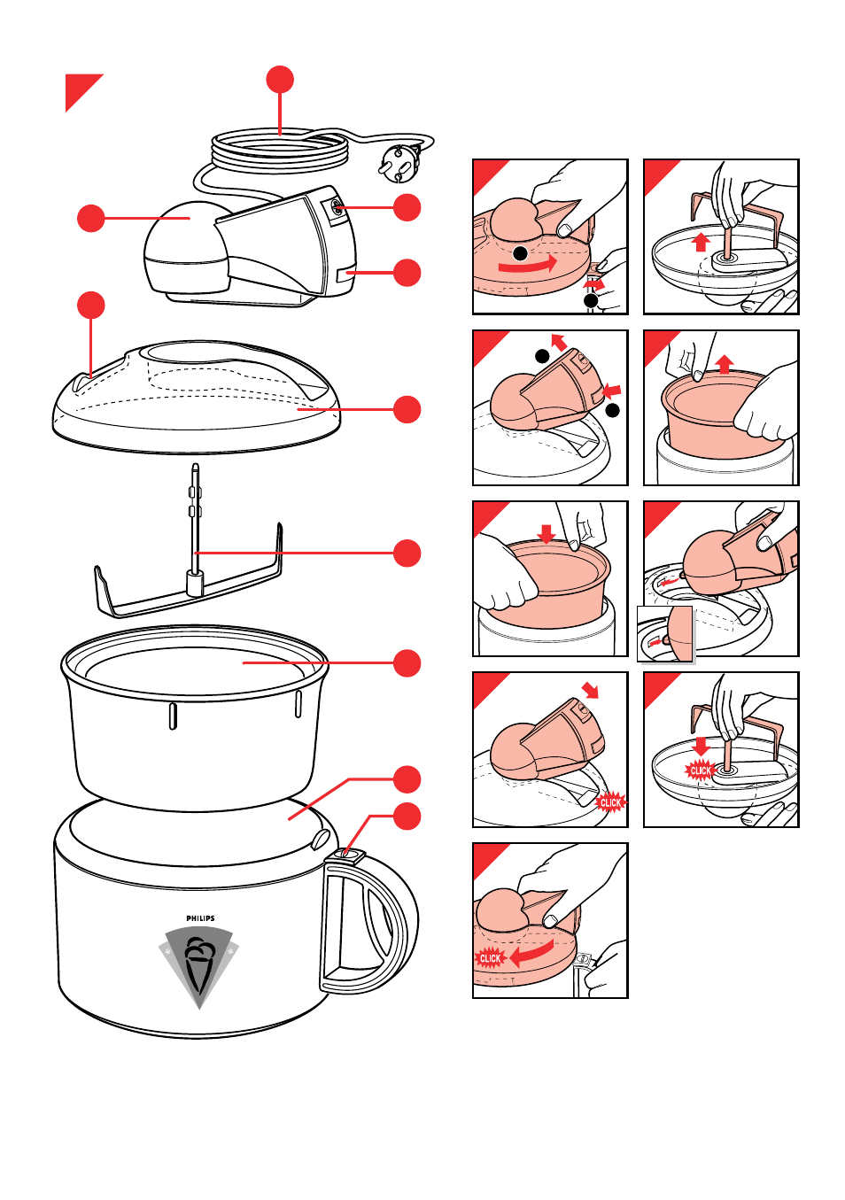 Philips Sorbetière User Manual | Page 3 / 56