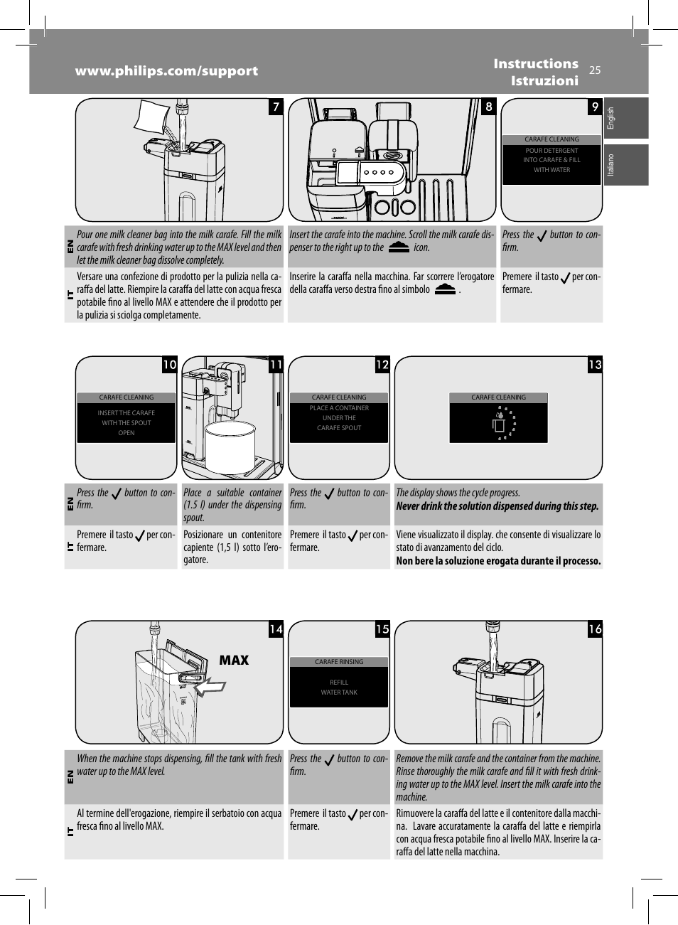 Philips Saeco GranBaristo Machine espresso Super Automatique User Manual | Page 25 / 80