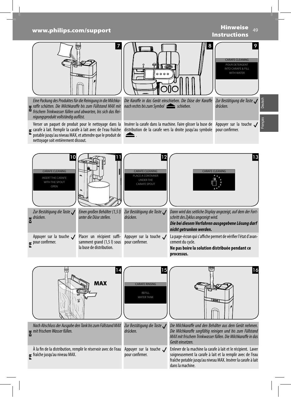 Philips Saeco GranBaristo Machine espresso Super Automatique User Manual | Page 49 / 80