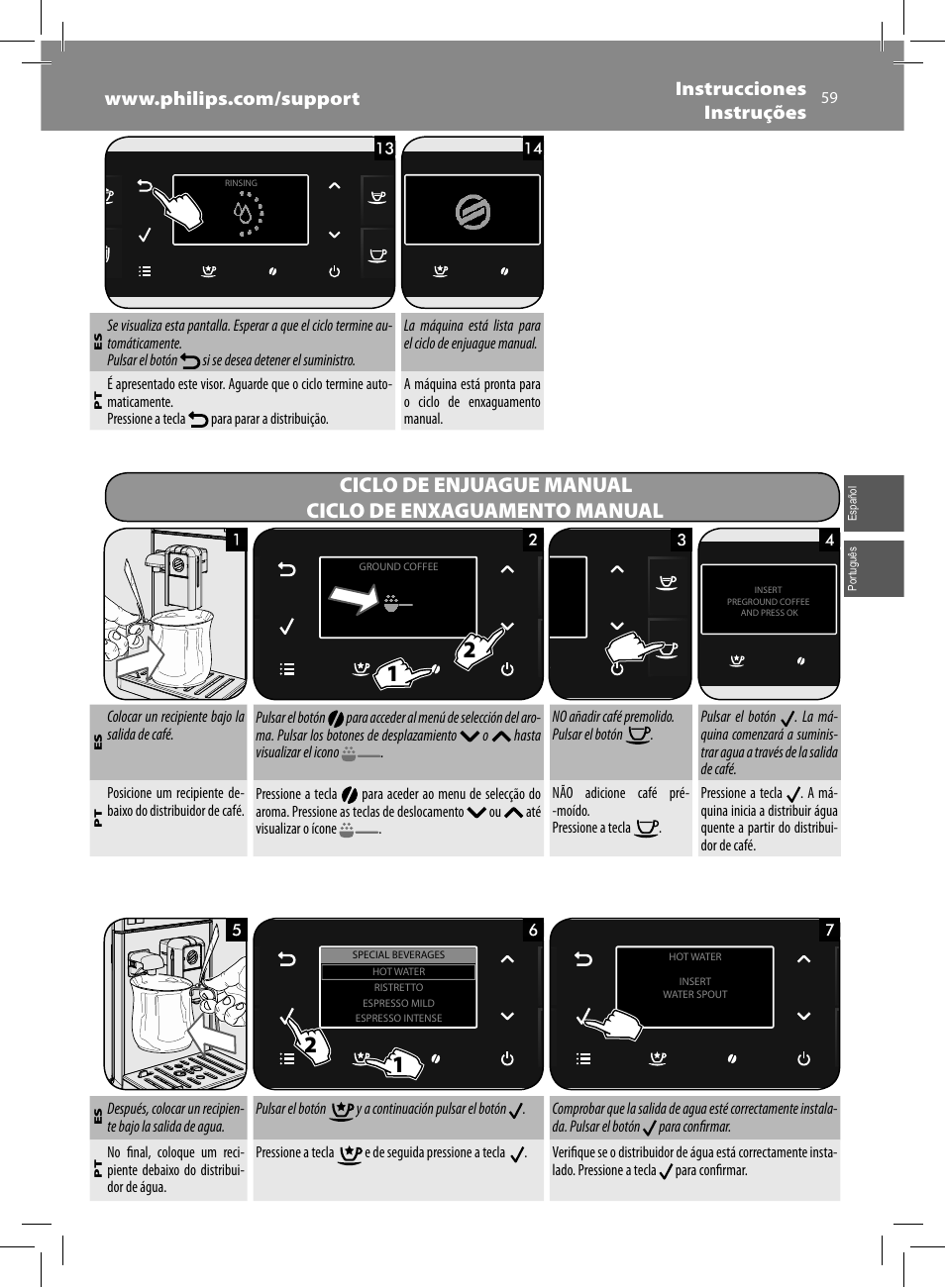 Philips Saeco GranBaristo Machine espresso Super Automatique User Manual | Page 59 / 80