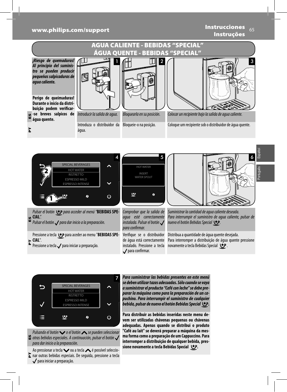 Philips Saeco GranBaristo Machine espresso Super Automatique User Manual | Page 65 / 80