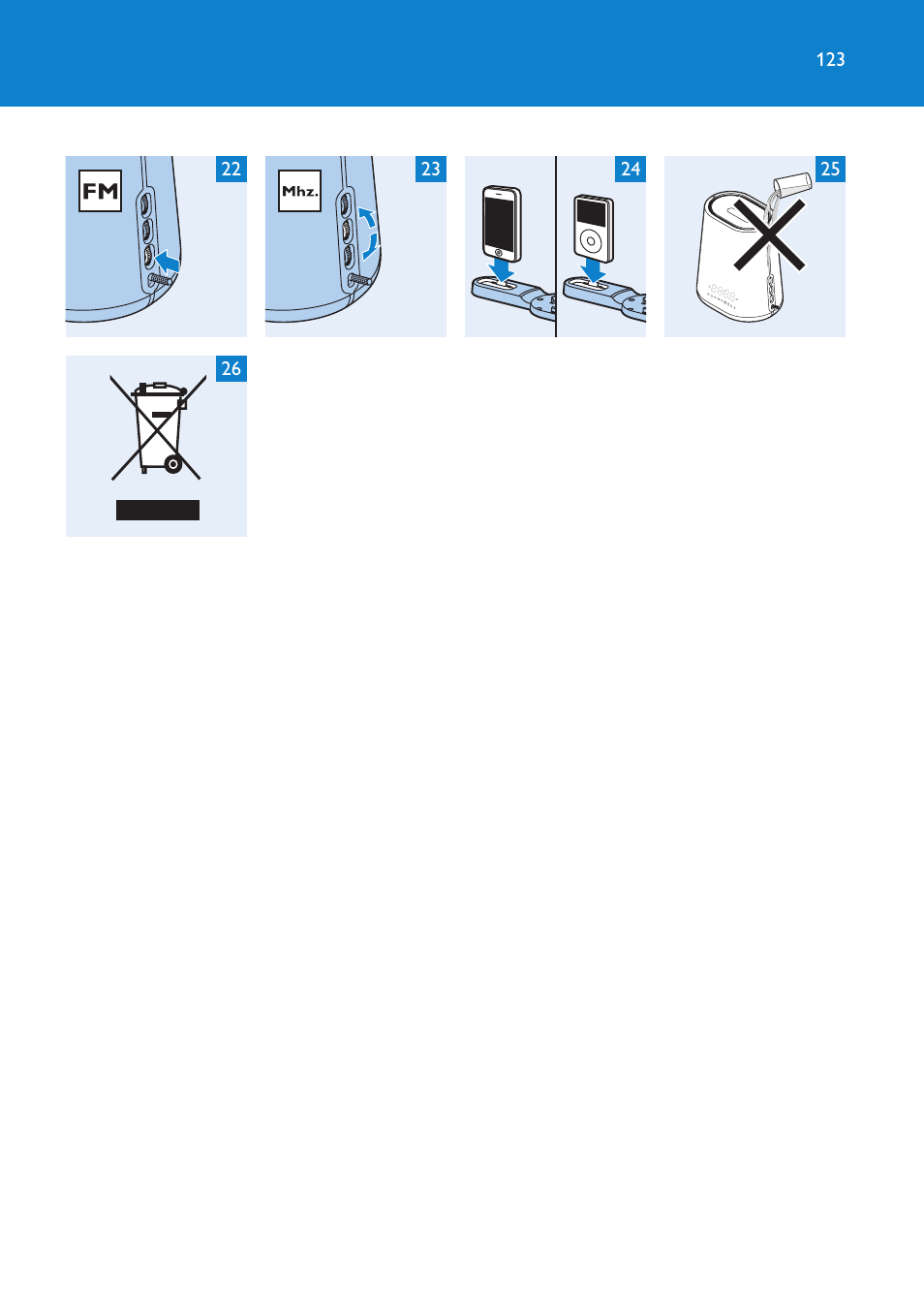 Philips Éveil Lumière User Manual | Page 123 / 124