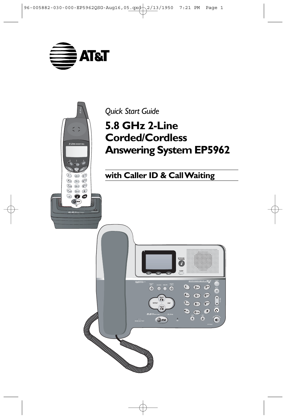 AT&T EP5962 User Manual | 4 pages