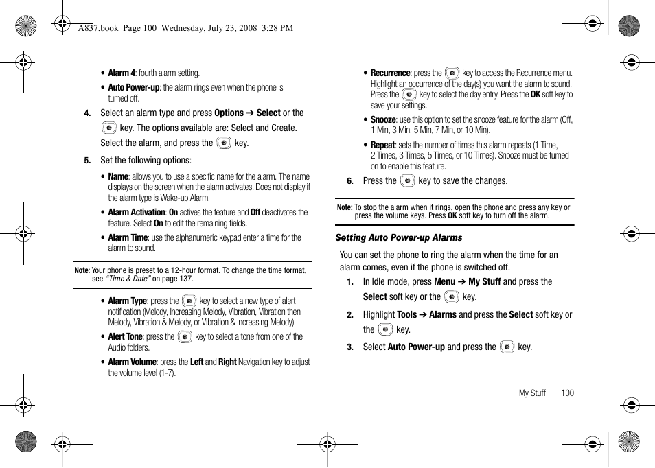 Samsung SGH-A837 User Manual | Page 103 / 187