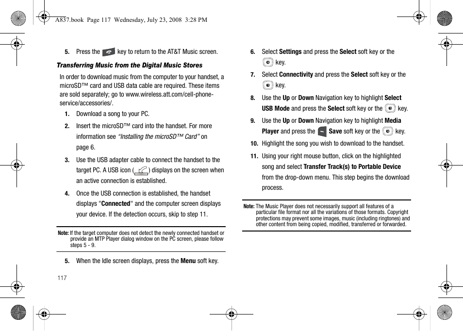 Samsung SGH-A837 User Manual | Page 120 / 187