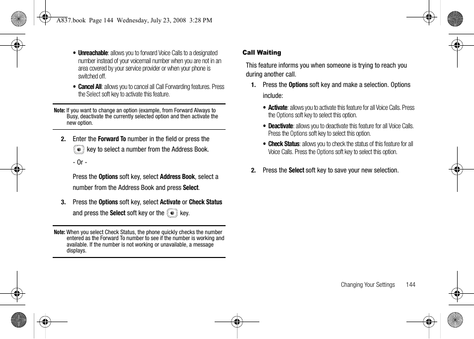 Samsung SGH-A837 User Manual | Page 147 / 187