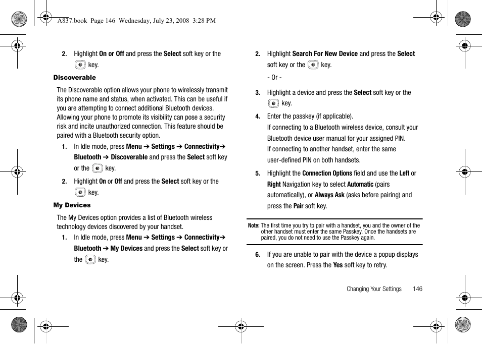 Samsung SGH-A837 User Manual | Page 149 / 187