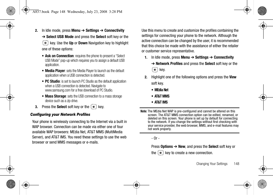 Samsung SGH-A837 User Manual | Page 151 / 187