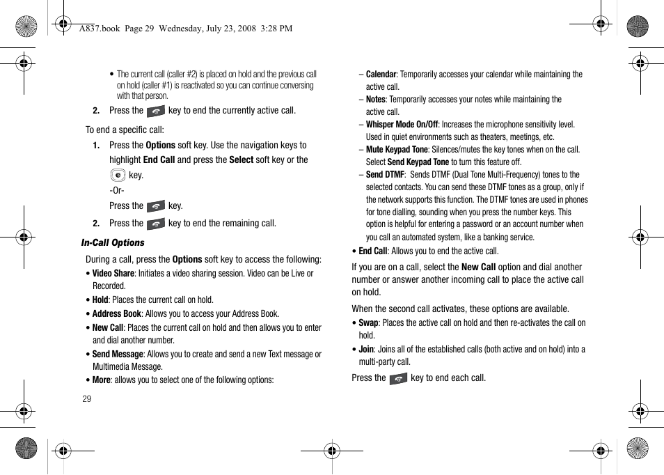 Samsung SGH-A837 User Manual | Page 32 / 187