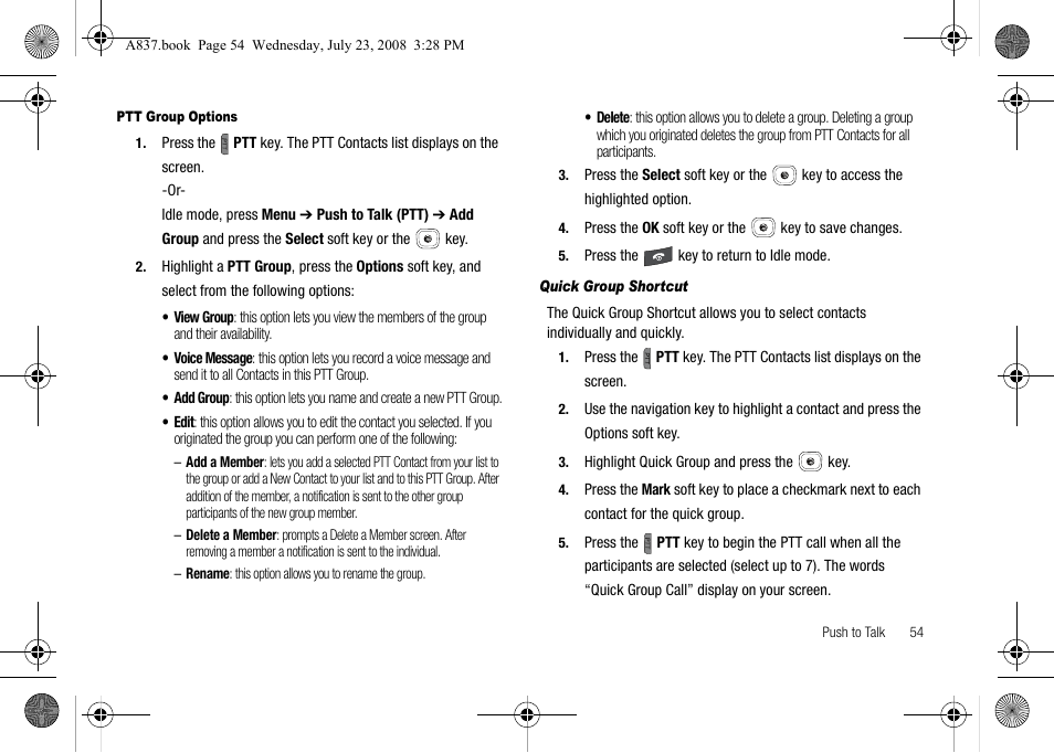 Samsung SGH-A837 User Manual | Page 57 / 187