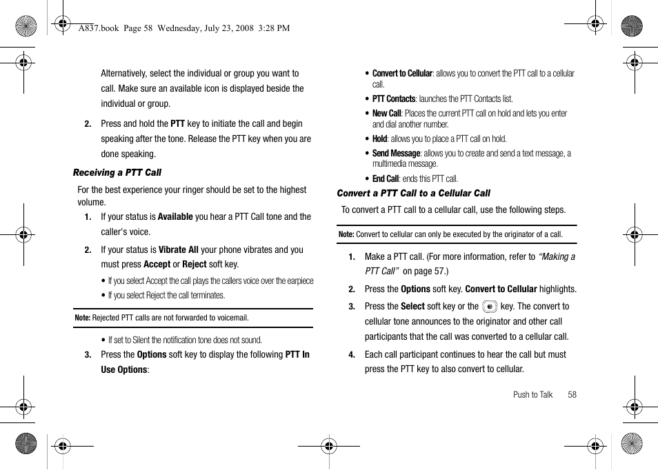 Samsung SGH-A837 User Manual | Page 61 / 187