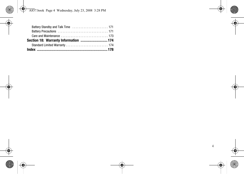 Samsung SGH-A837 User Manual | Page 7 / 187