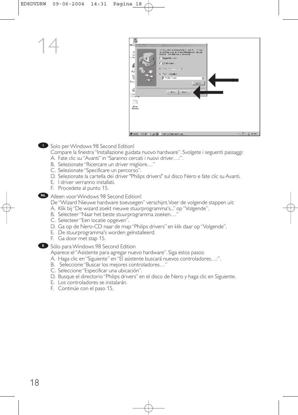 Philips Graveur portable User Manual | Page 18 / 100