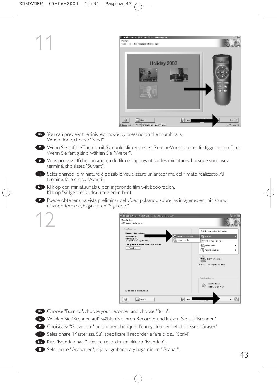 Philips Graveur portable User Manual | Page 43 / 100