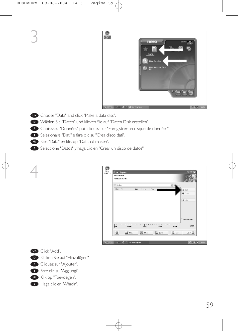 Philips Graveur portable User Manual | Page 59 / 100