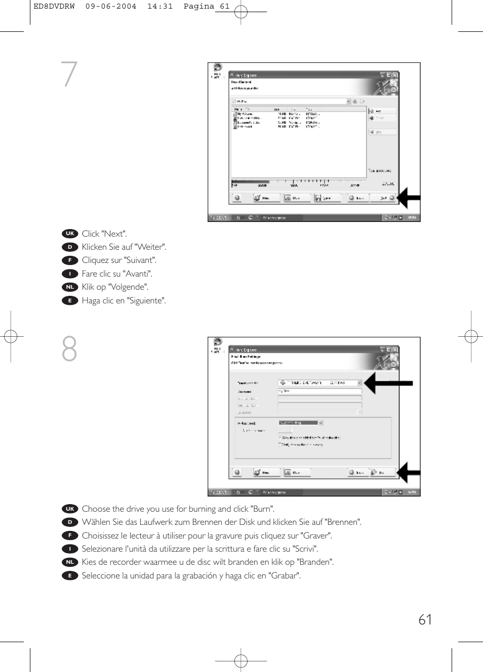 Philips Graveur portable User Manual | Page 61 / 100