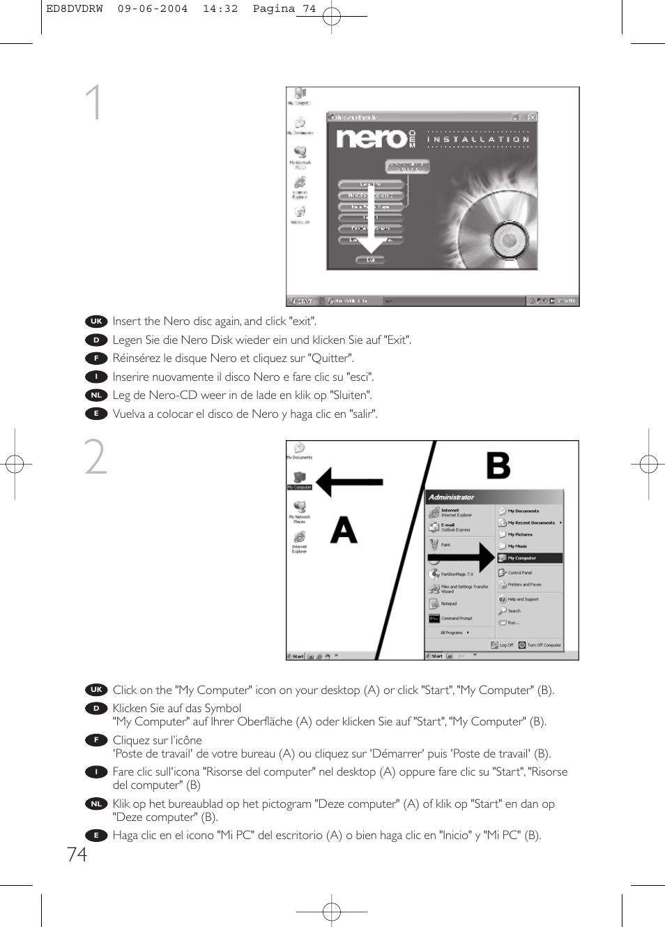 Philips Graveur portable User Manual | Page 74 / 100