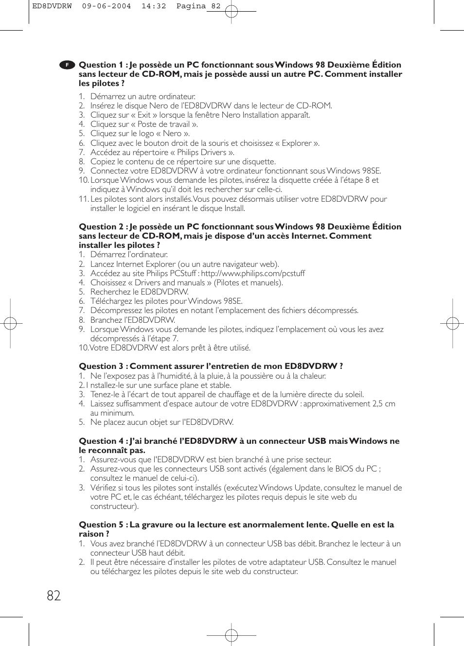 Philips Graveur portable User Manual | Page 82 / 100