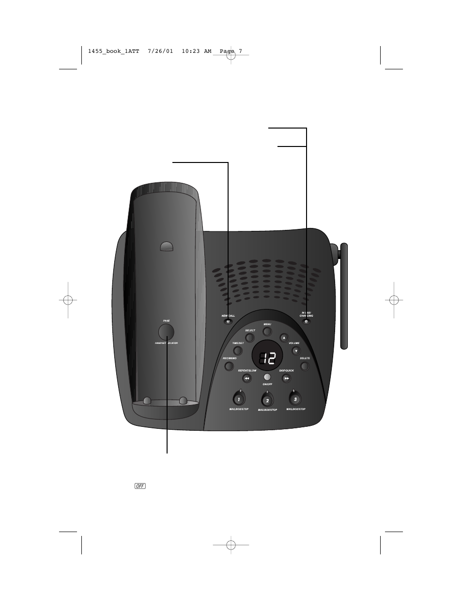 Telephone operation | AT&T 1455 User Manual | Page 10 / 36