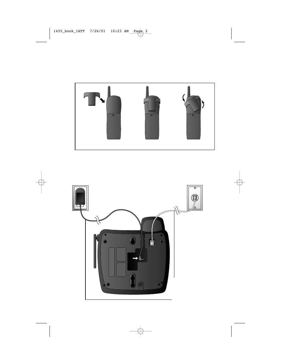 Installation, Table/desk installation | AT&T 1455 User Manual | Page 6 / 36