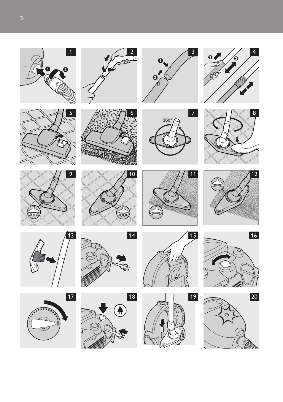 Philips Aspirateur avec sac User Manual | Page 3 / 68