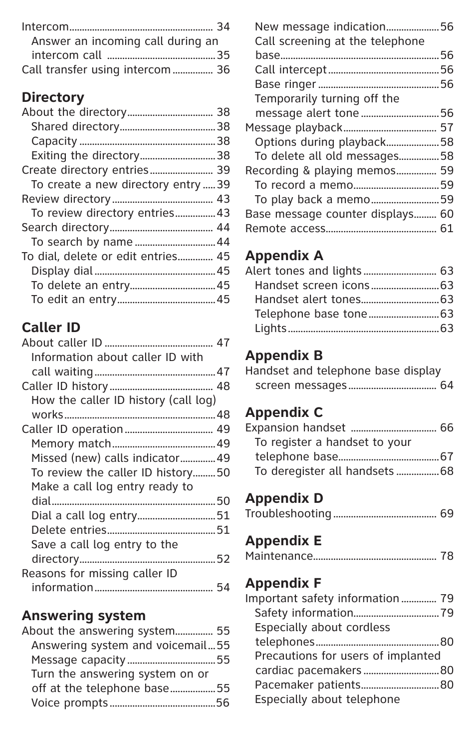 AT&T CL84109 User Manual | Page 5 / 95