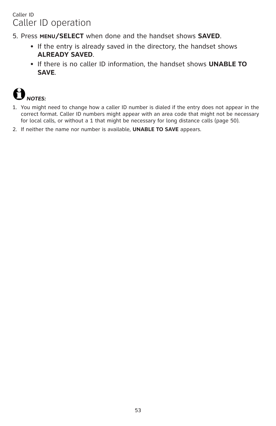 Caller id operation | AT&T CL84109 User Manual | Page 59 / 95