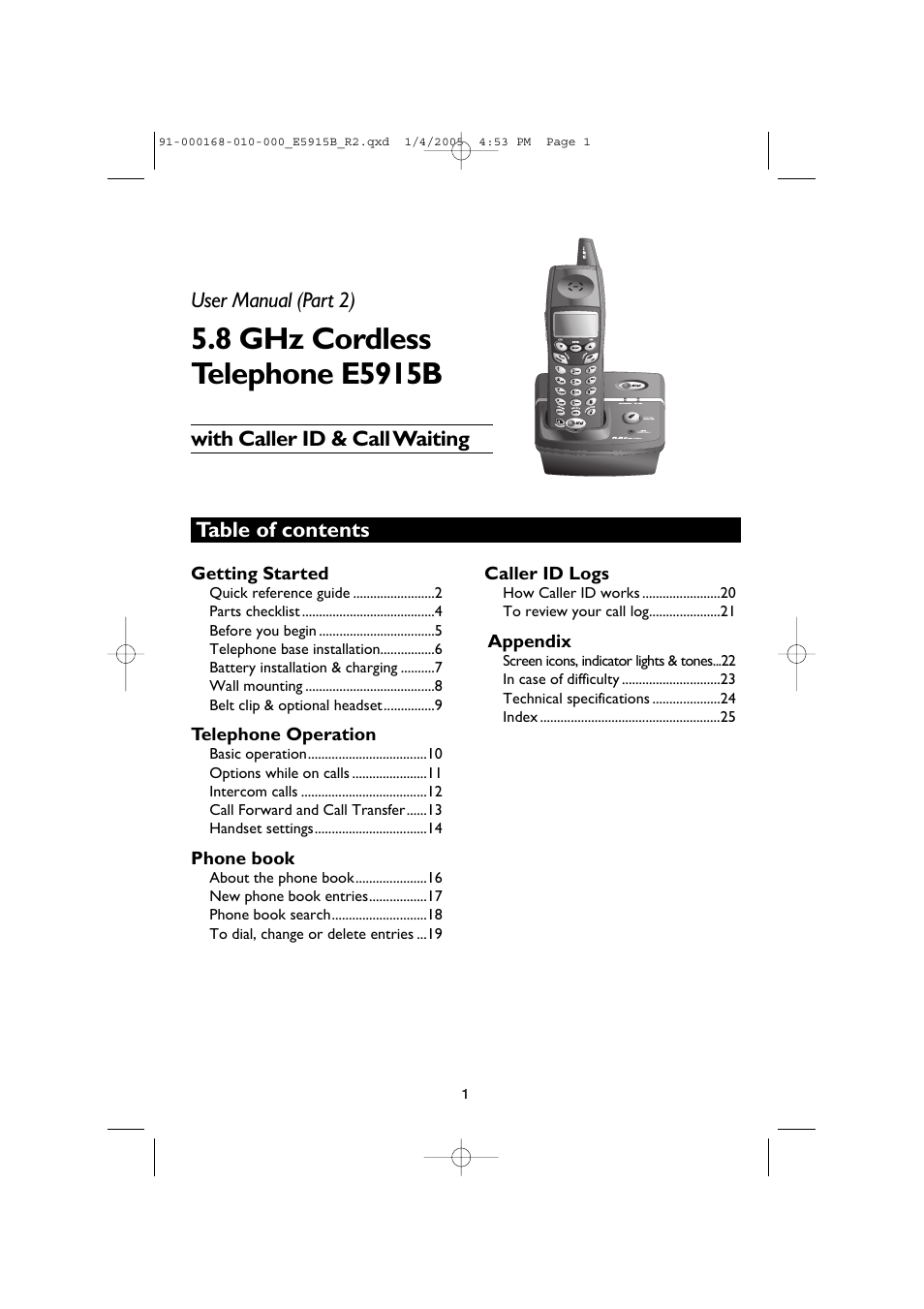 AT&T E5915B User Manual | Page 3 / 28
