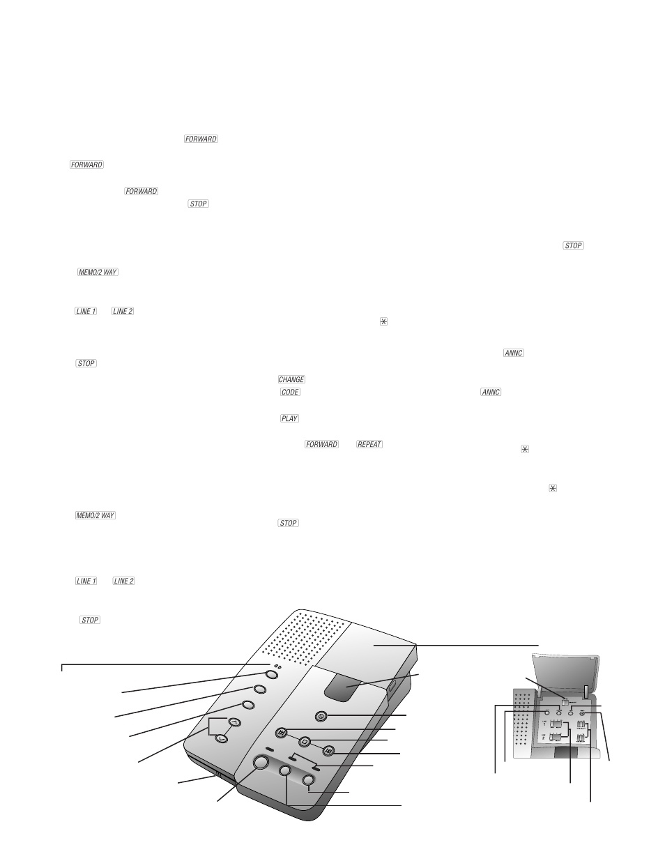 Forward/skip messages, Record a phone conversation, Priority calling | Change priority calling code, Call screening call intercept, Announcement monitor, Bypassing the announcement | AT&T 1772 User Manual | Page 6 / 10