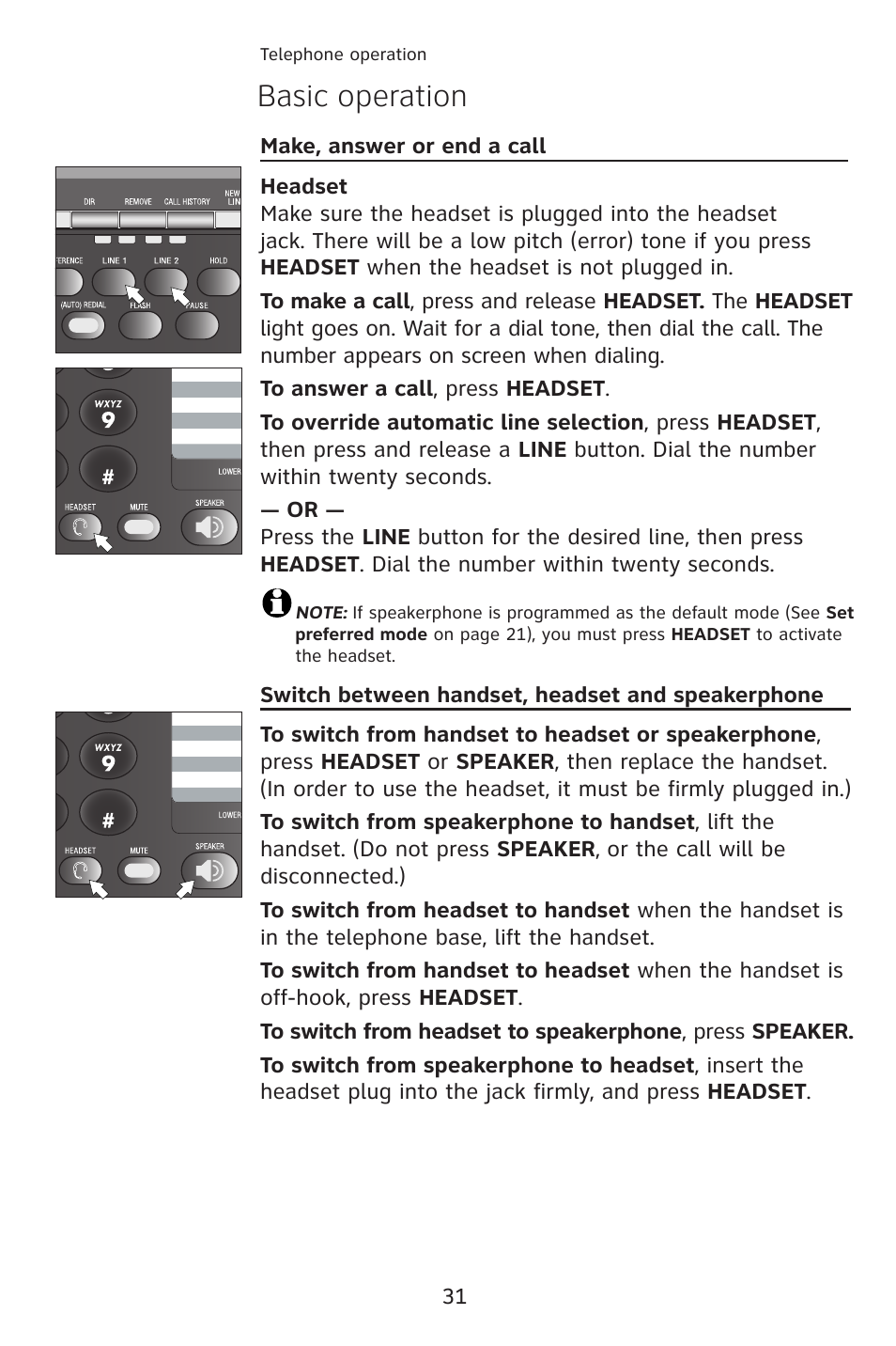 Basic operation | AT&T ATT 993 User Manual | Page 34 / 79