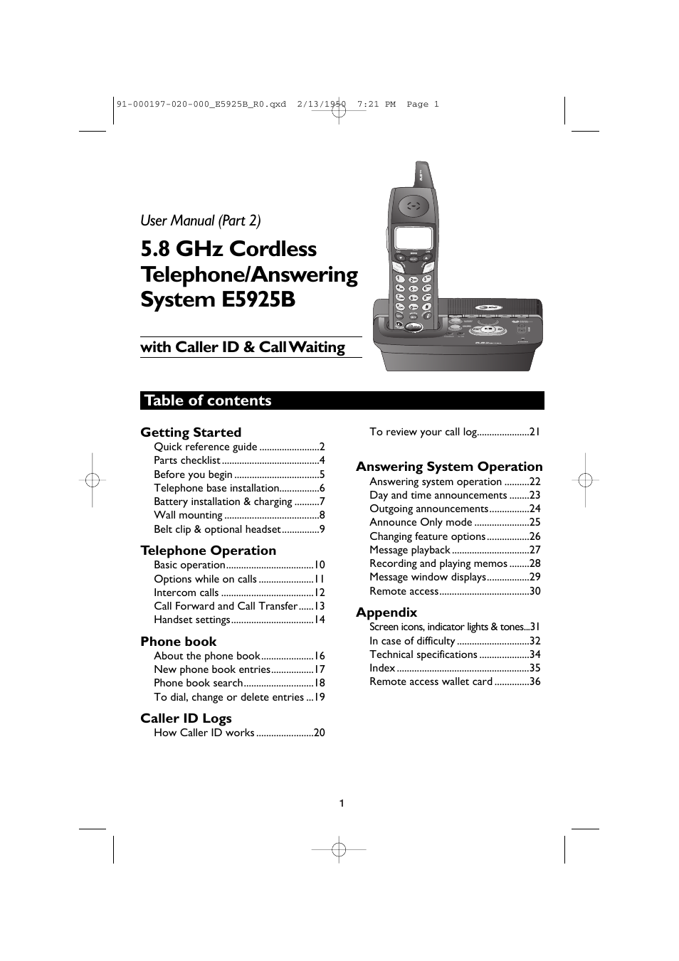 AT&T E5925B User Manual | Page 3 / 59