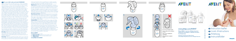 Philips AVENT Biberon User Manual | 2 pages