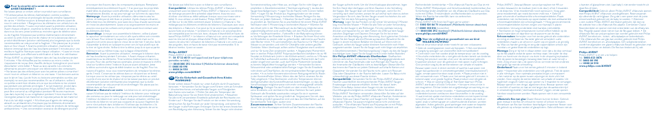 Philips AVENT Biberon User Manual | Page 2 / 2