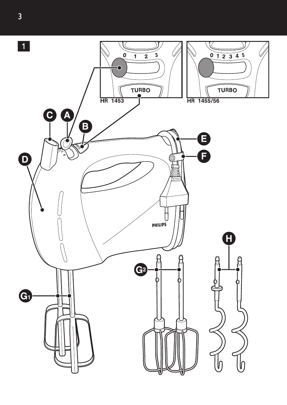 Philips Daily Collection Batteur User Manual | Page 3 / 72