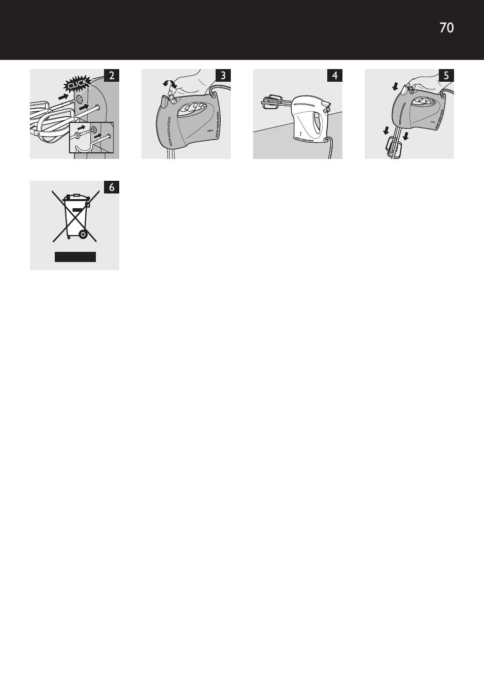 Philips Daily Collection Batteur User Manual | Page 70 / 72