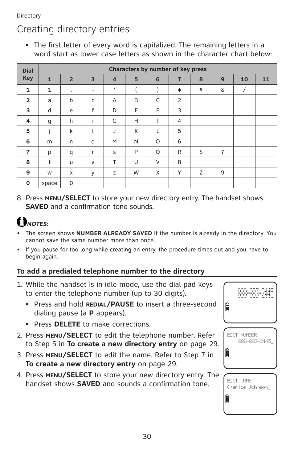 Press | AT&T DECT 6.0 EL52100 User Manual | Page 35 / 80