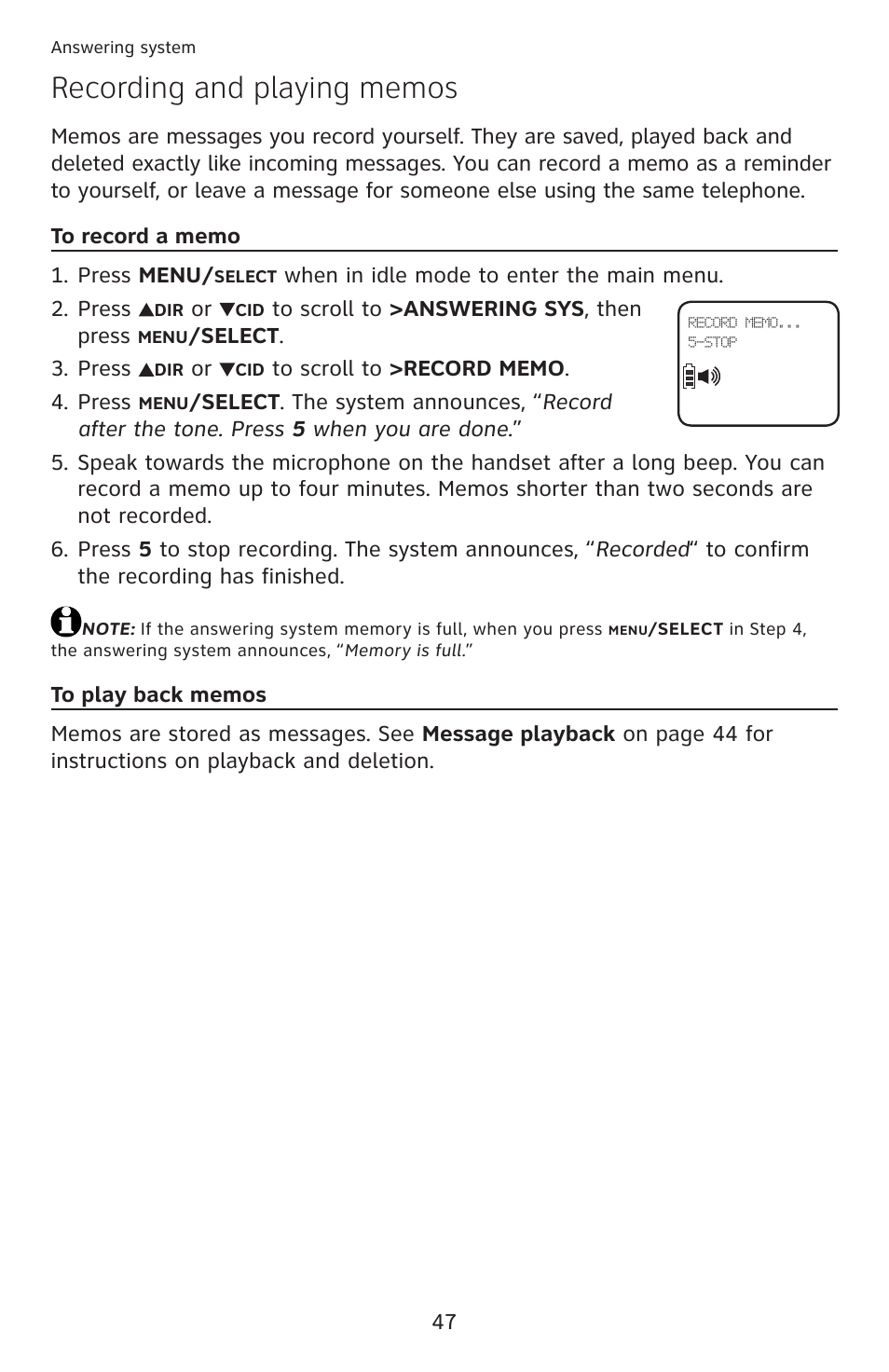 AT&T DECT 6.0 EL52100 User Manual | Page 52 / 80