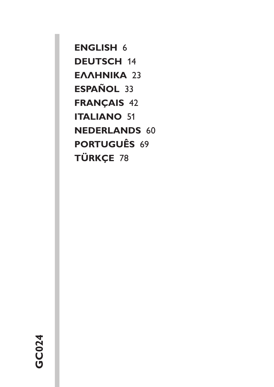 Table of content | Philips IronCare Filtre anticalcaire pour le repassage User Manual | Page 5 / 86