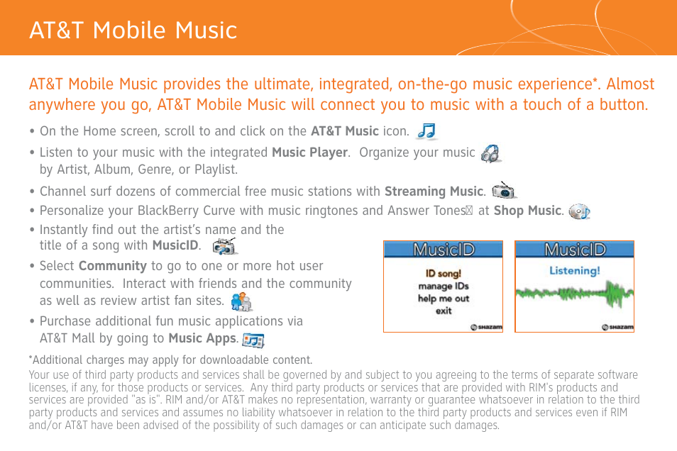 At&t mobile music | AT&T Cell Phone User Manual | Page 10 / 16