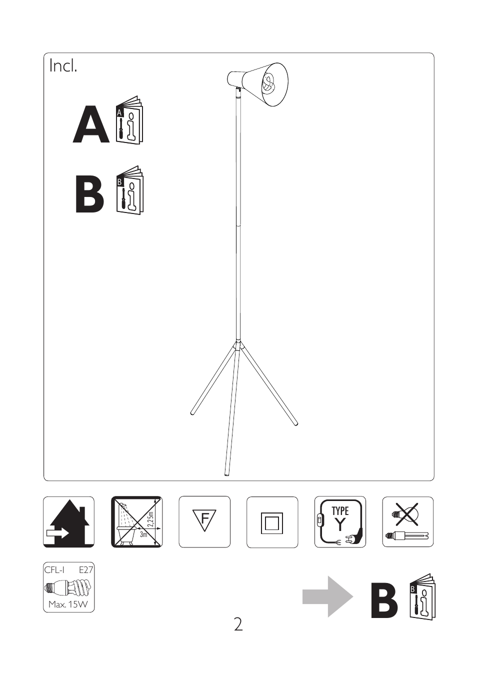 Philips myHomeOffice Lampadaire User Manual | Page 2 / 4