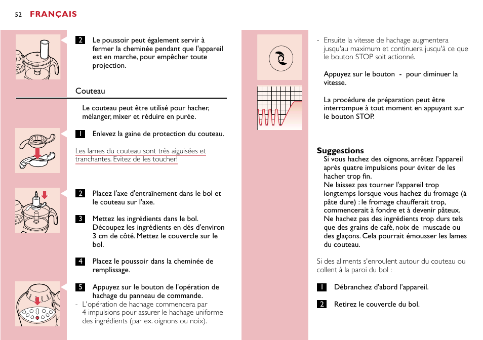 Philips Robot de cuisine User Manual | Page 52 / 118