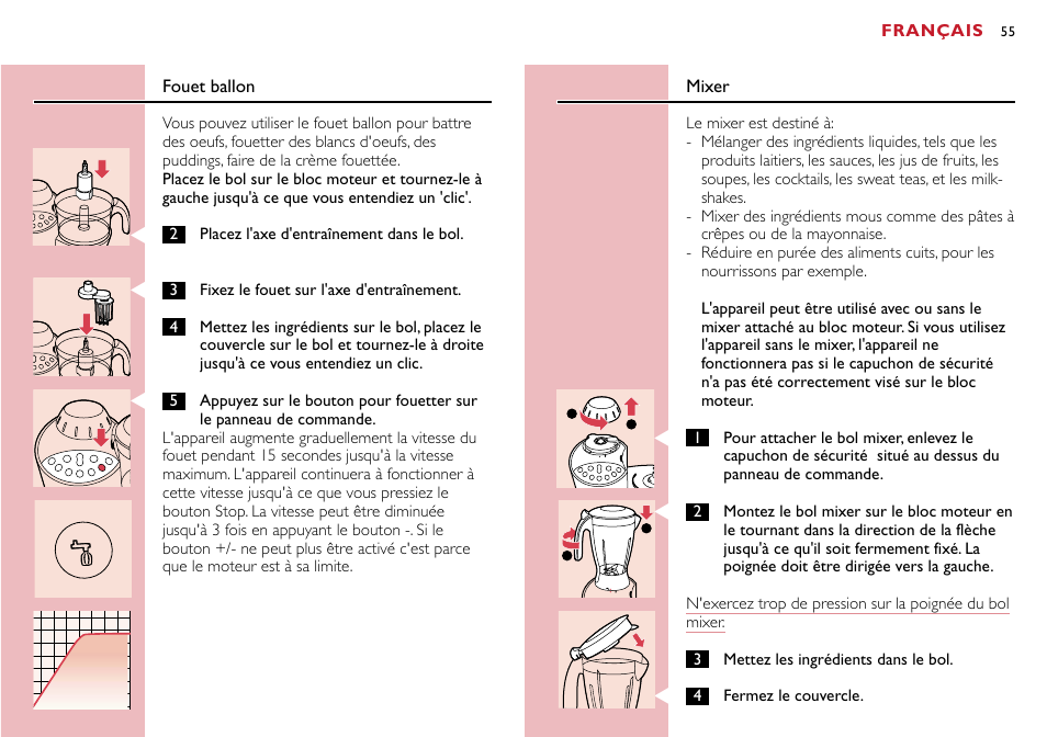 Philips Robot de cuisine User Manual | Page 55 / 118