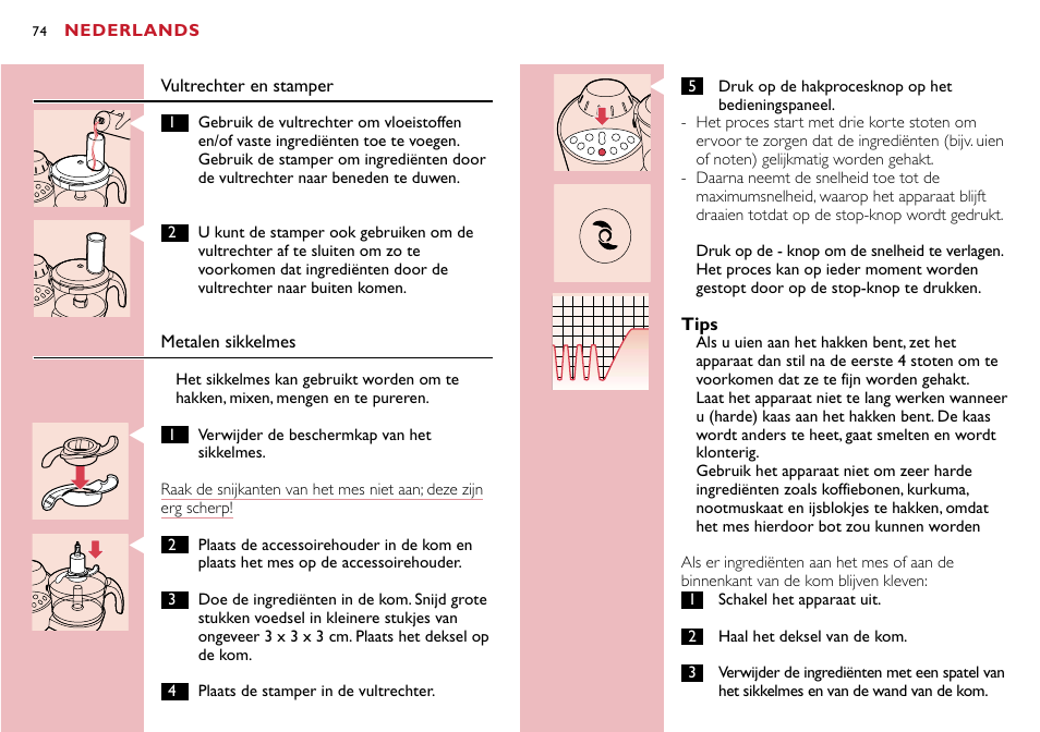 Philips Robot de cuisine User Manual | Page 74 / 118