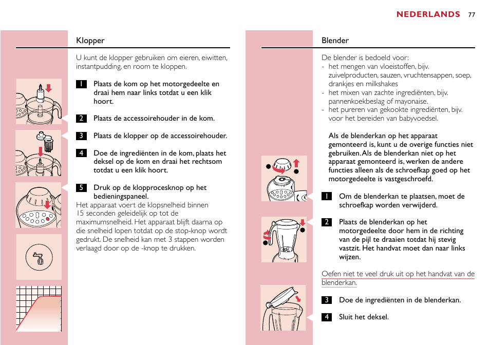 Philips Robot de cuisine User Manual | Page 77 / 118