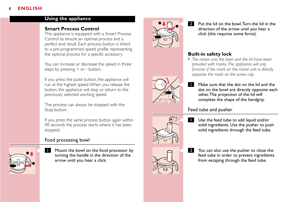 Philips Robot de cuisine User Manual | Page 8 / 118
