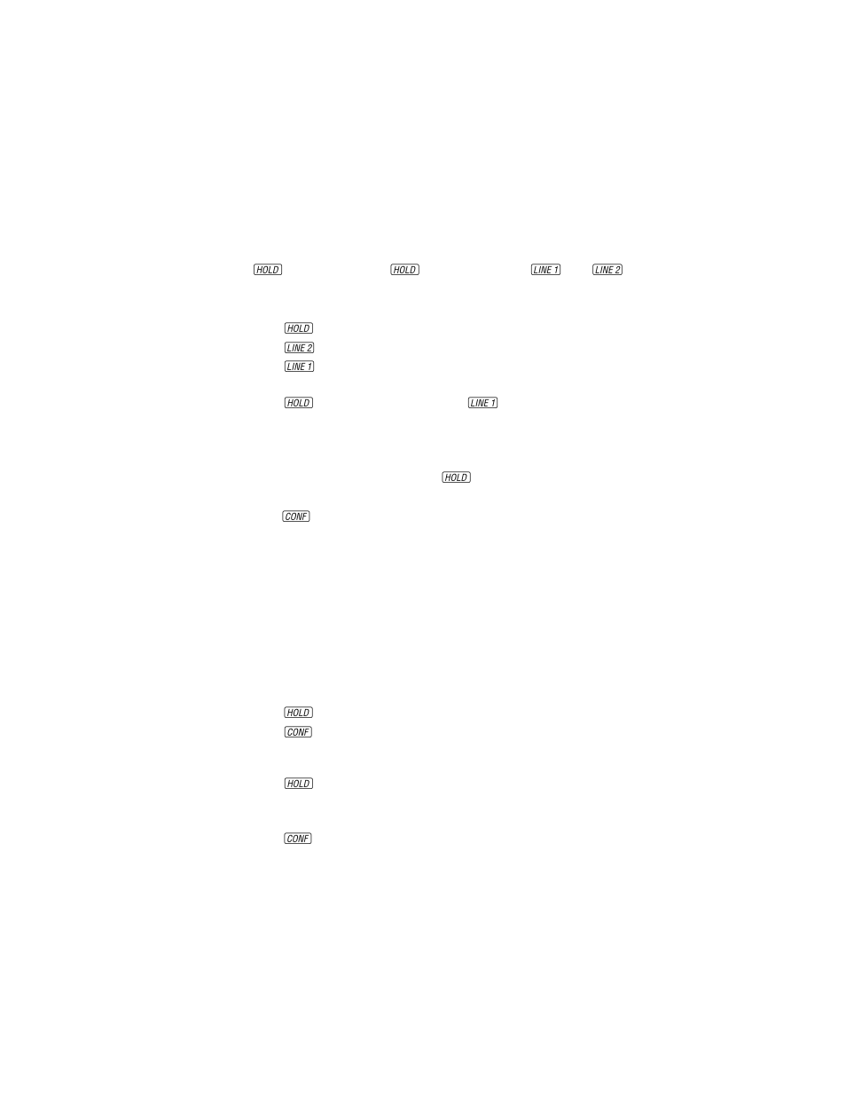 Telephone operation, Switching between lines during a call, Conference calls | Conference call options | AT&T 272 User Manual | Page 11 / 16