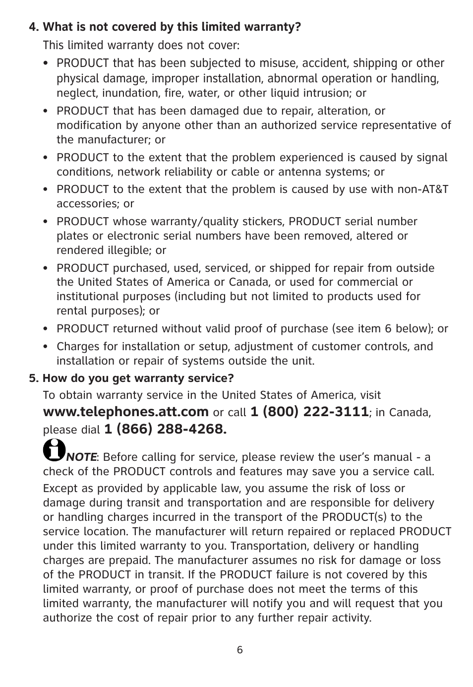 AT&T 205 User Manual | Page 8 / 18