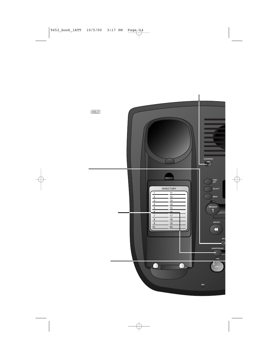 Telephone operation, At the base | AT&T 9452 User Manual | Page 16 / 36