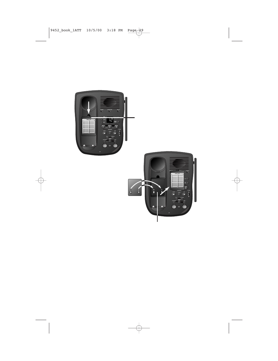 Batteries, Installing a spare battery | AT&T 9452 User Manual | Page 31 / 36
