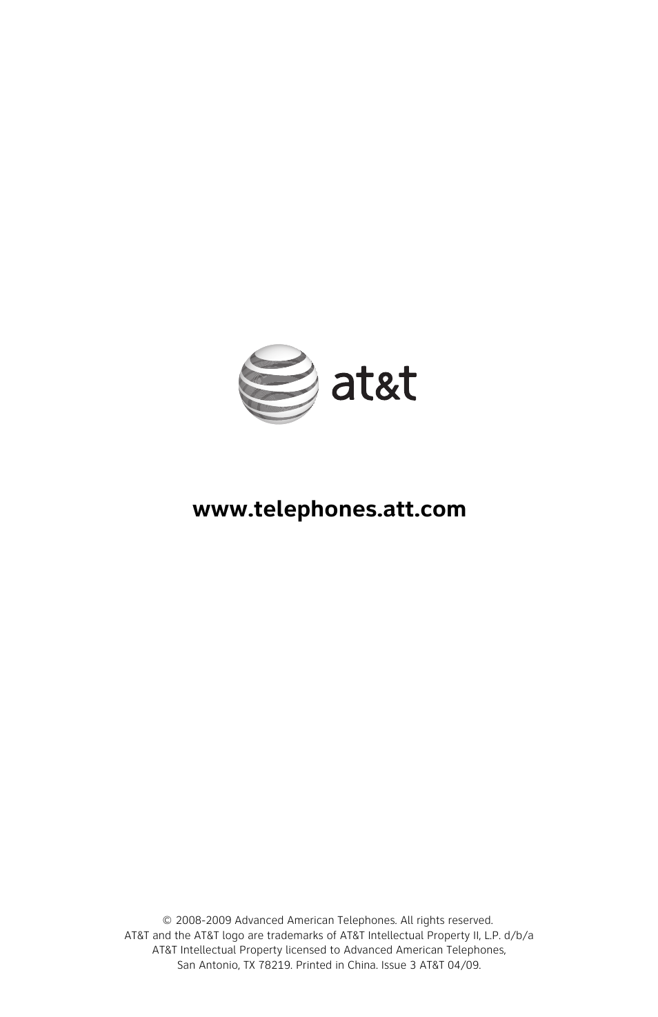 AT&T CL82209 User Manual | Page 9 / 9